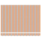 Manuell einziehbare Markise Orange, Grau, Blau, Weiß 3 x 2,5 m