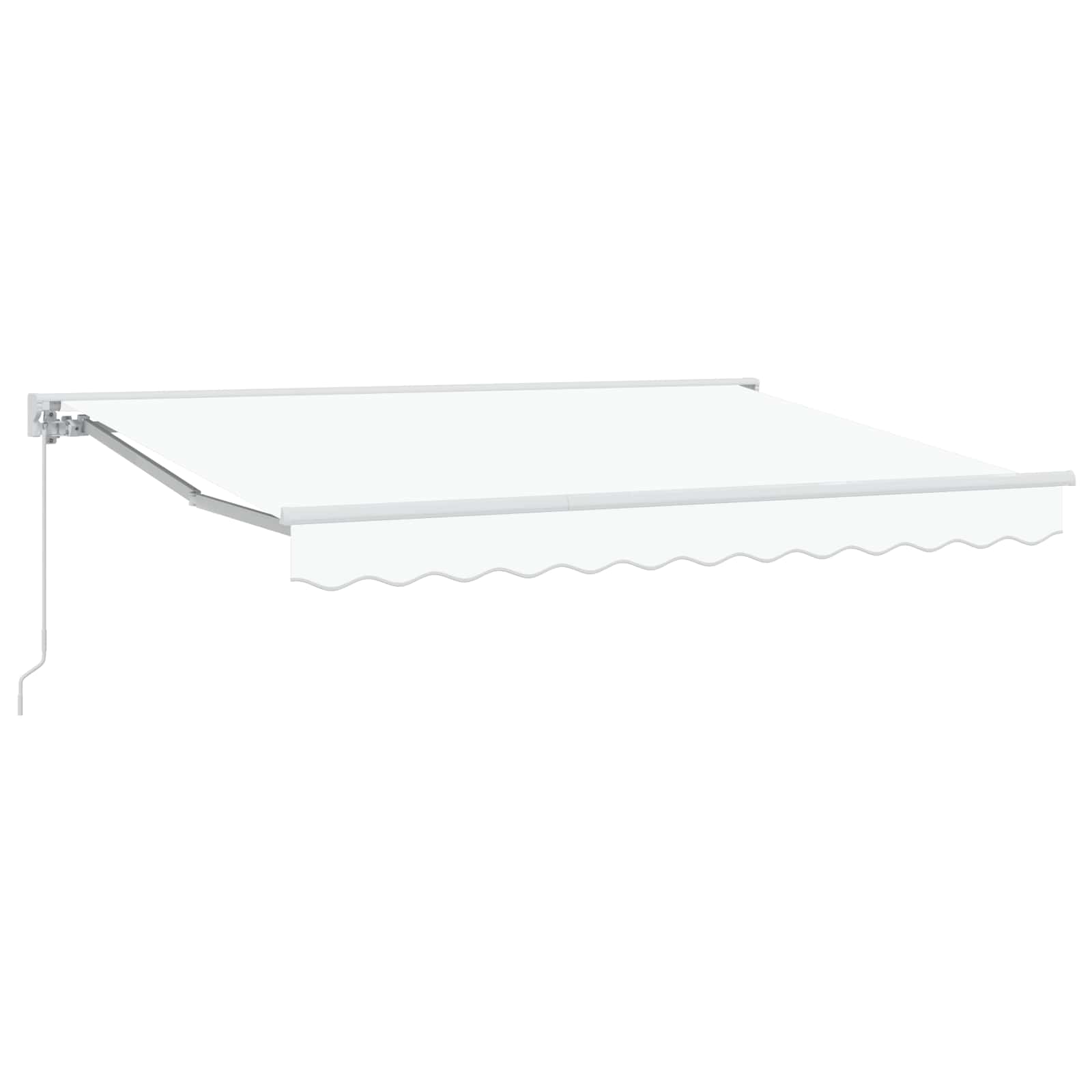 Manuell einziehbare Markise Weiß 3 x 2,5 m