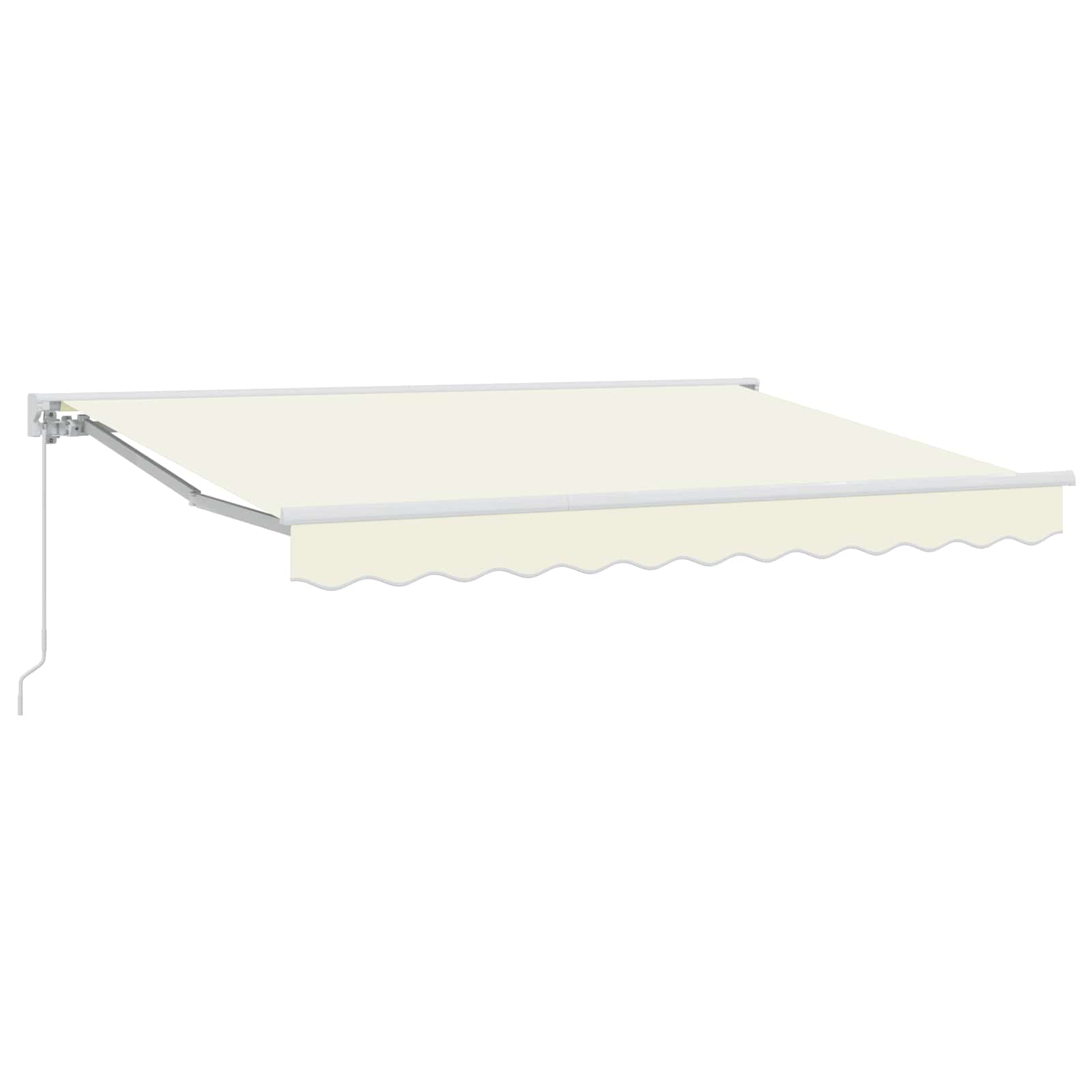 Manuell einziehbare Markise Creme 3,5 x 2,5 m