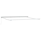 Manuell einziehbare Markise Creme 4 × 3,5 m