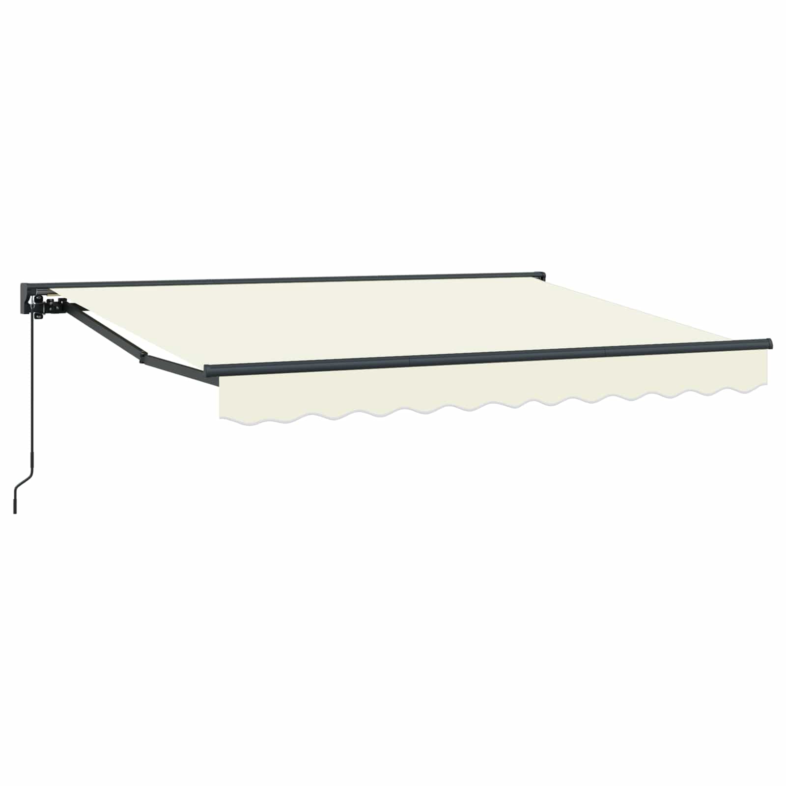 Manuell einziehbare Markise Creme 2,5 x 2 m