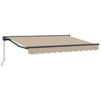 Manuell einziehbare Markise Beige 3,5 x 2 m