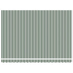 Manuell einziehbare Markise Grün und Weiß 5 x 3,5 m