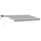 Manueller Markisenrahmen mit LEDs 3,5 x 2,5 m