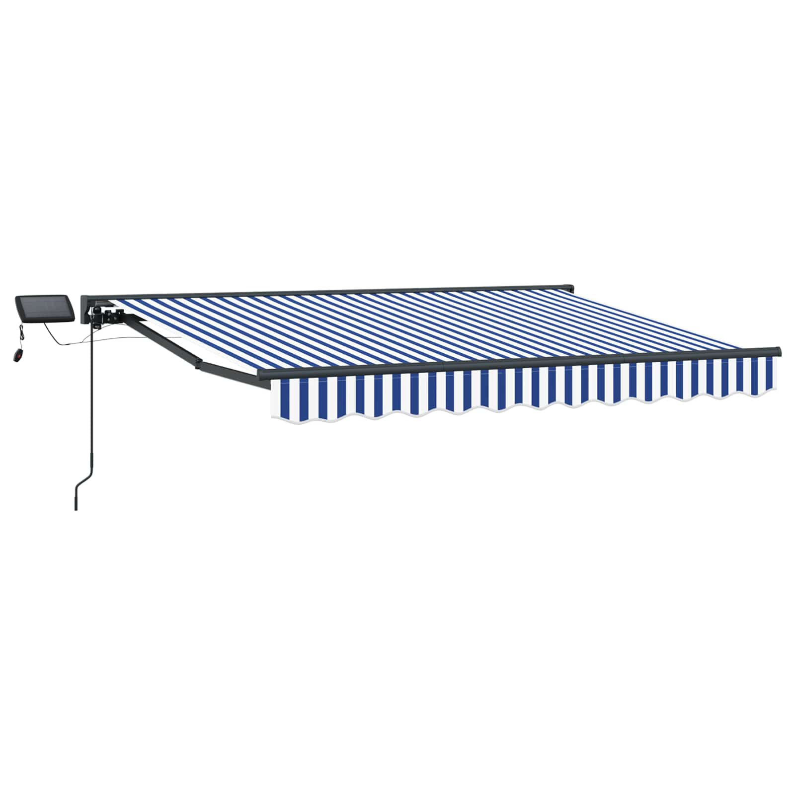Manueller Markisenrahmen mit LEDs 3,5 x 2 m