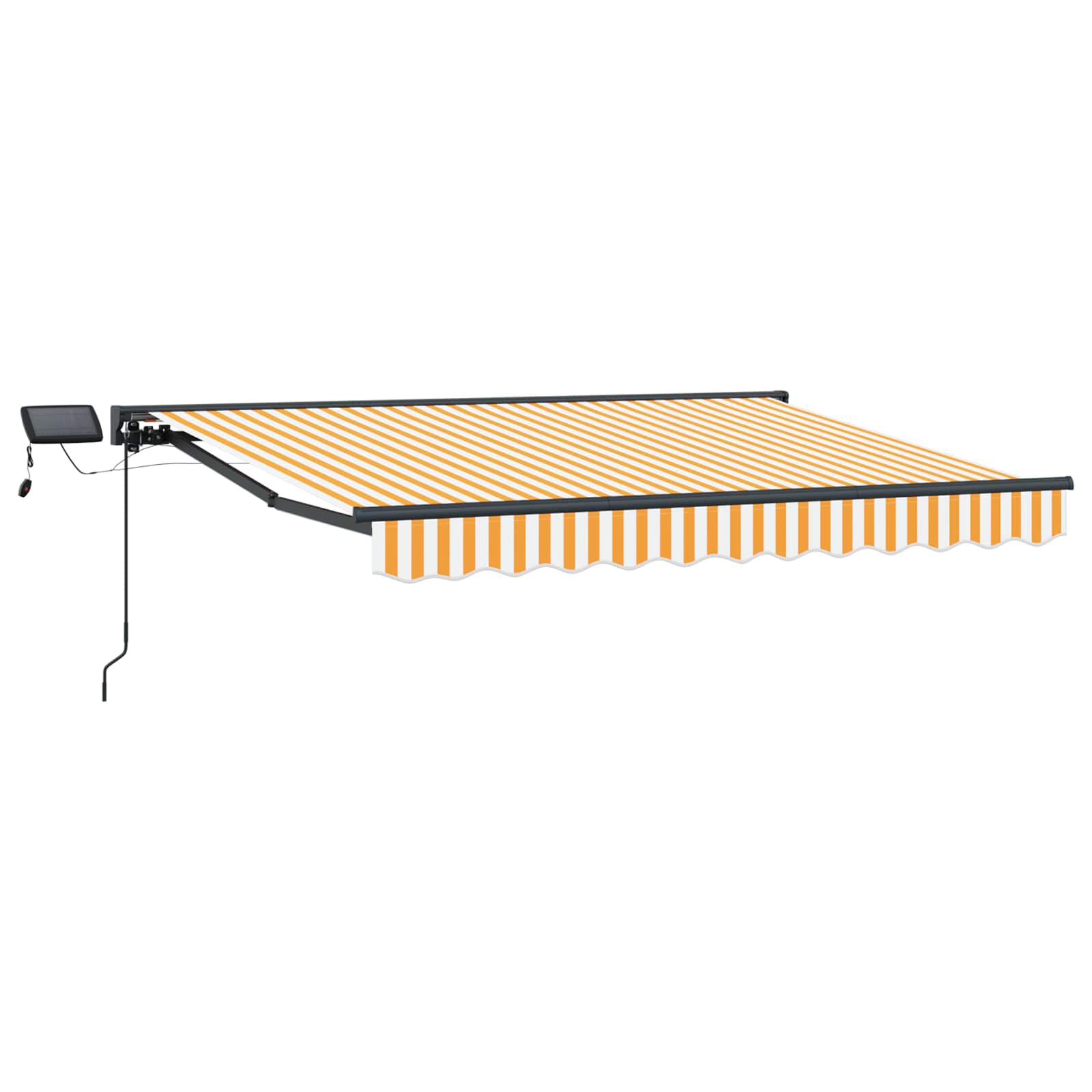 Manueller Markisenrahmen mit LEDs 3,5 x 2 m
