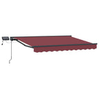 Manueller Markisenrahmen mit LEDs 3 x 2,5 m