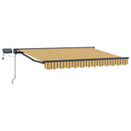 Manueller Markisenrahmen mit LEDs 3 x 2,5 m