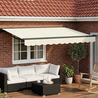 Manueller Markisenrahmen mit LEDs 3,5 x 2,5 m