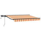 Manueller Markisenrahmen mit LEDs 3,5 x 2,5 m