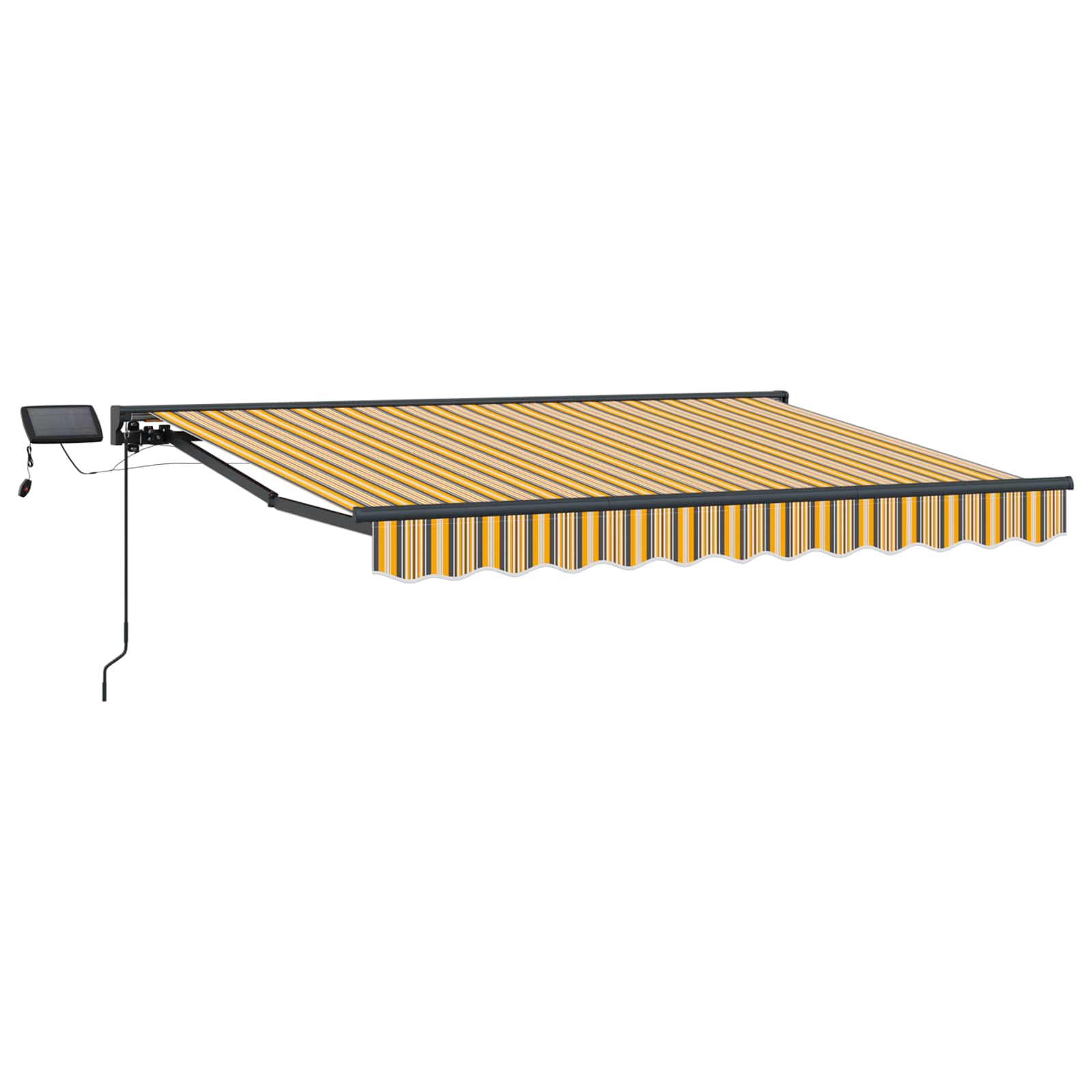 Manueller Markisenrahmen mit LEDs 3,5 x 2,5 m
