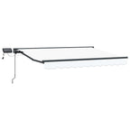 Manueller Markisenrahmen mit LEDs 3,5 x 2,5 m