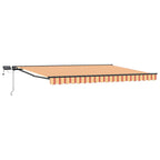 Manueller Markisenrahmen mit LEDs 4 × 3,5 m