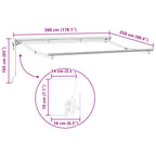 Elektrische ausziehbare Markise Creme 3 x 2,5 m