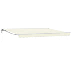 Elektrische ausziehbare Markise Creme 4,5 x 3,5 m