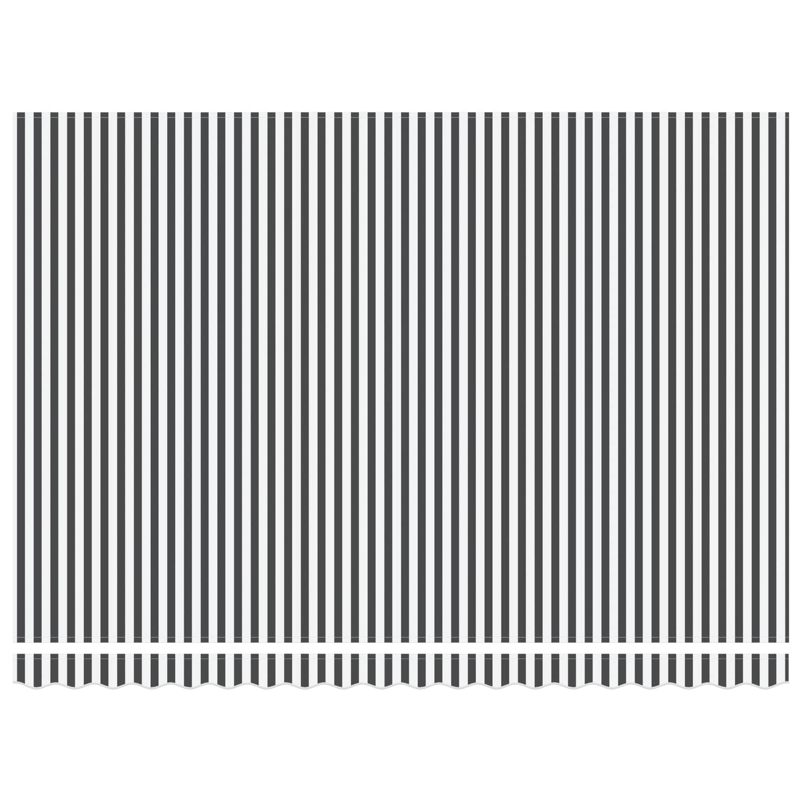 Elektrische ausziehbare Markise Anthrazit und Weiß 5 x 3 m