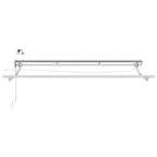Elektrische ausziehbare Markise Anthrazit und Weiß 3 x 2,5 m