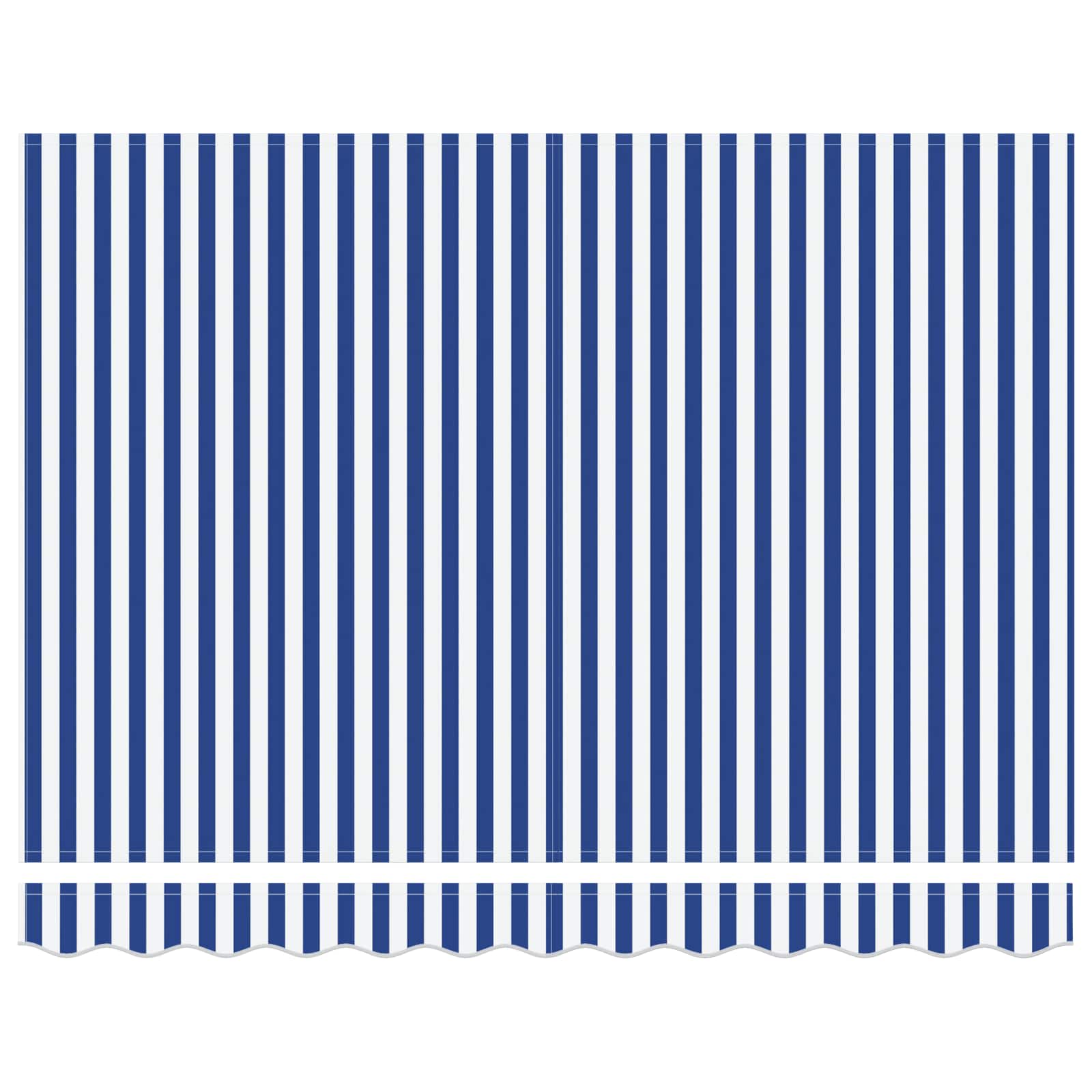 Elektrische ausziehbare Markise Blau, Weiß, Anthrazit 2,5 x 2 m
