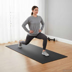 Sport Schutzmatte Schwarz 150 x 75 x 0,6 cm Hochdichtes PVC