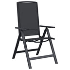 Liegestühle für den Garten 2 pcs Schwarz 58 x 71 x 112 cm