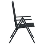 Liegestühle für den Garten 2 pcs Schwarz 58 x 71 x 112 cm