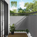 Balkonsichtschutz Hellgrau 110 x 300 cm Oxford-Stoff