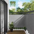 Balkonsichtschutz Hellgrau 110 x 300 cm Oxford-Stoff