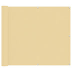 Balkonsichtschutz Sand 100 x 600 cm Oxford-Stoff