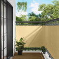 Balkonsichtschutz Sand 110 x 1000 cm Oxford-Stoff