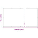 Balkonsichtschutz Sand 110 x 1000 cm Oxford-Stoff