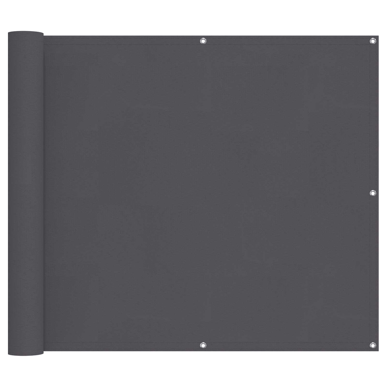 Balkonsichtschutz Anthrazit 100 x 300 cm Oxford-Stoff
