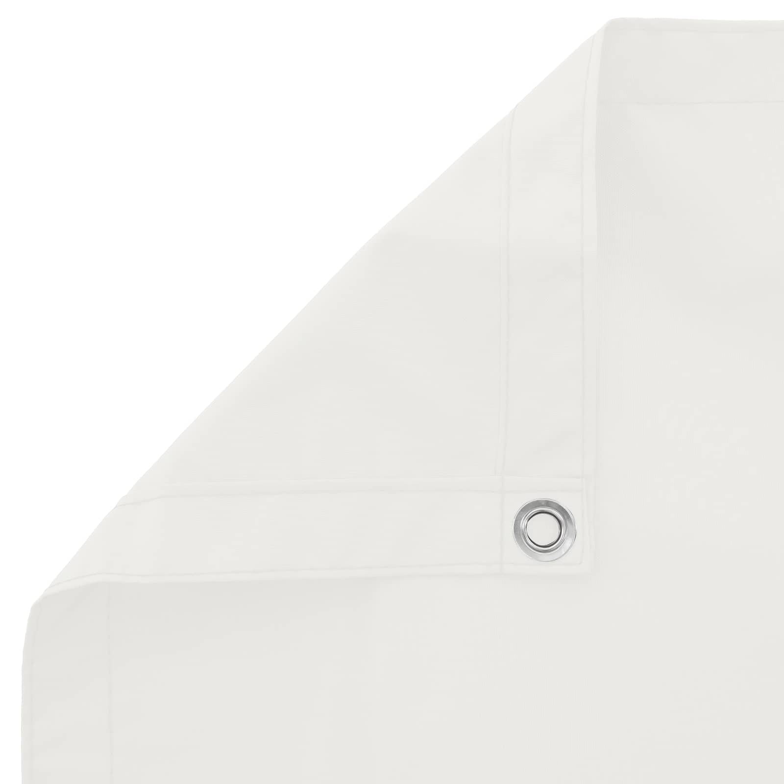 Balkonsichtschutz Weiß 110 x 800 cm Oxford-Stoff
