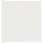 Balkonsichtschutz Weiß 110 x 1000 cm Oxford-Stoff