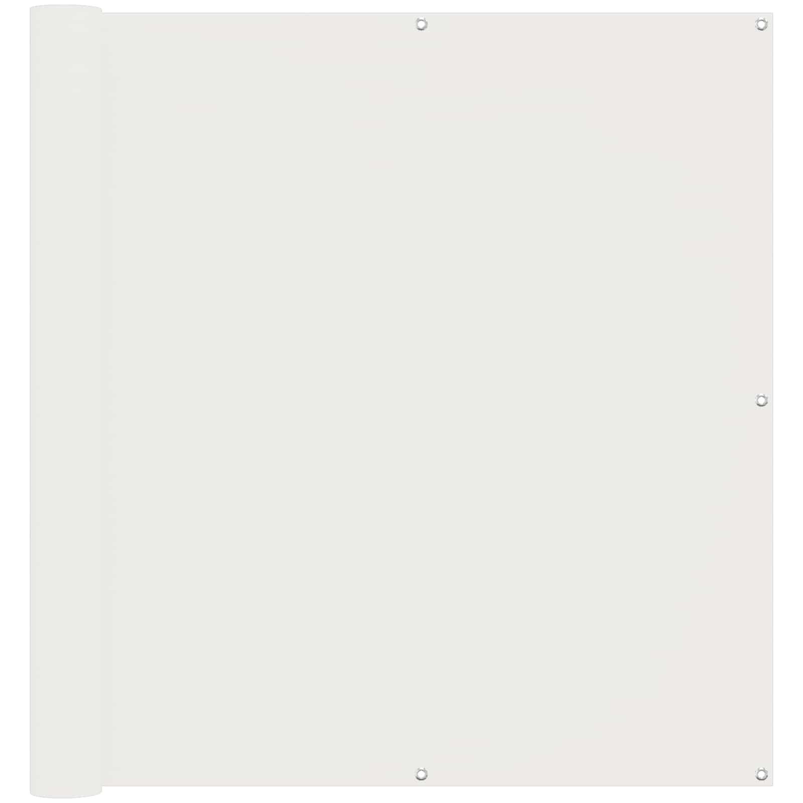 Balkonsichtschutz Weiß 110 x 1000 cm Oxford-Stoff
