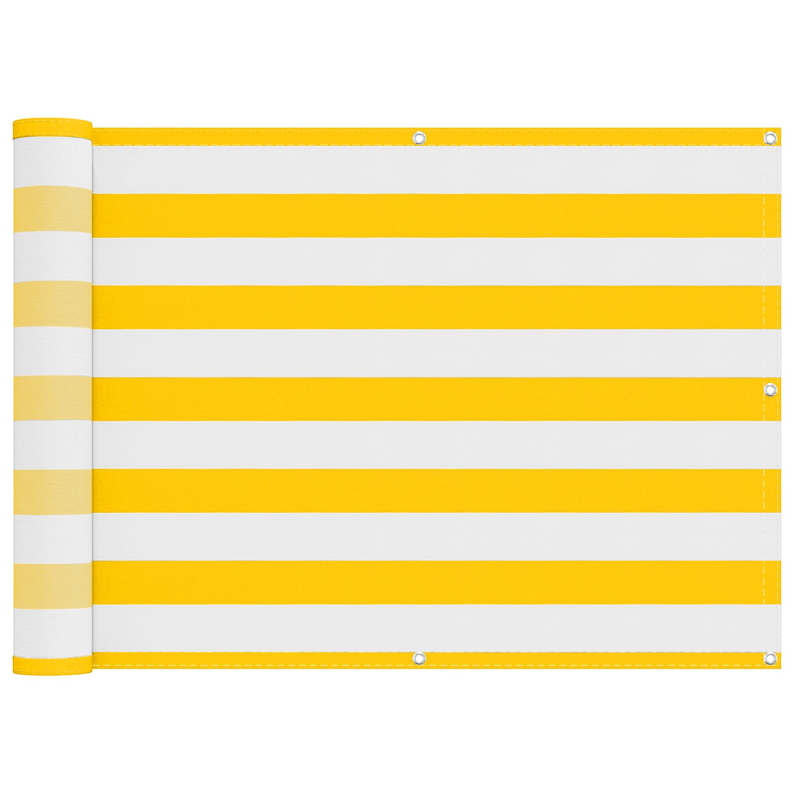 Balkonsichtschutz Gelb und Weiß 75 x 200 cm