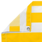 Balkonsichtschutz Gelb und Weiß 100 x 600 cm Oxford-Stoff