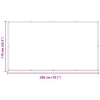 Balkonsichtschutz Gelb und Weiß 110 x 200 cm Oxford-Stoff