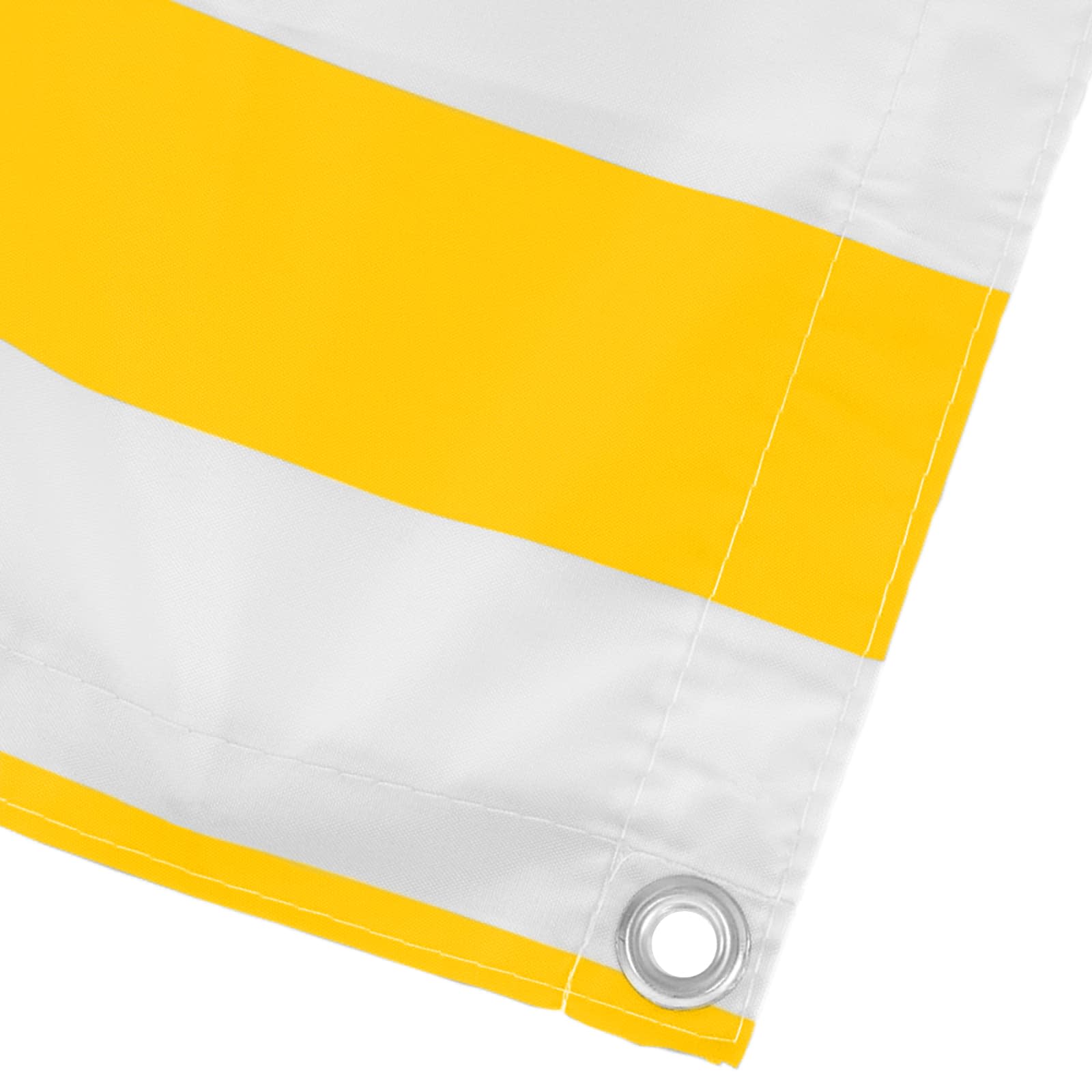 Balkonsichtschutz Gelb und Weiß 110 x 400 cm Oxford-Stoff