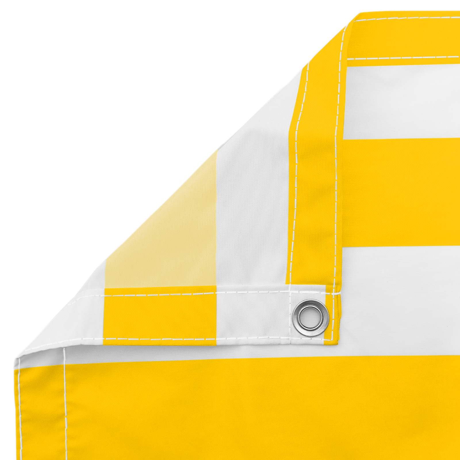 Balkonsichtschutz Gelb und Weiß 110 x 500 cm Oxford-Stoff