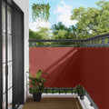 Balkonsichtschutz Terrakotta 110 x 500 cm Oxford-Stoff