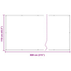 Balkonsichtschutz Terrakotta 110 x 800 cm Oxford-Stoff