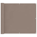 Balkonsichtschutz Taupe 100 x 200 cm Oxford-Stoff