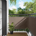Balkonsichtschutz Taupe 100 x 500 cm Oxford-Stoff