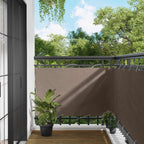 Balkonsichtschutz Taupe 100 x 600 cm Oxford-Stoff