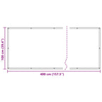 Balkonsichtschutz Dunkelgrün 100 x 400 cm Oxford-Stoff