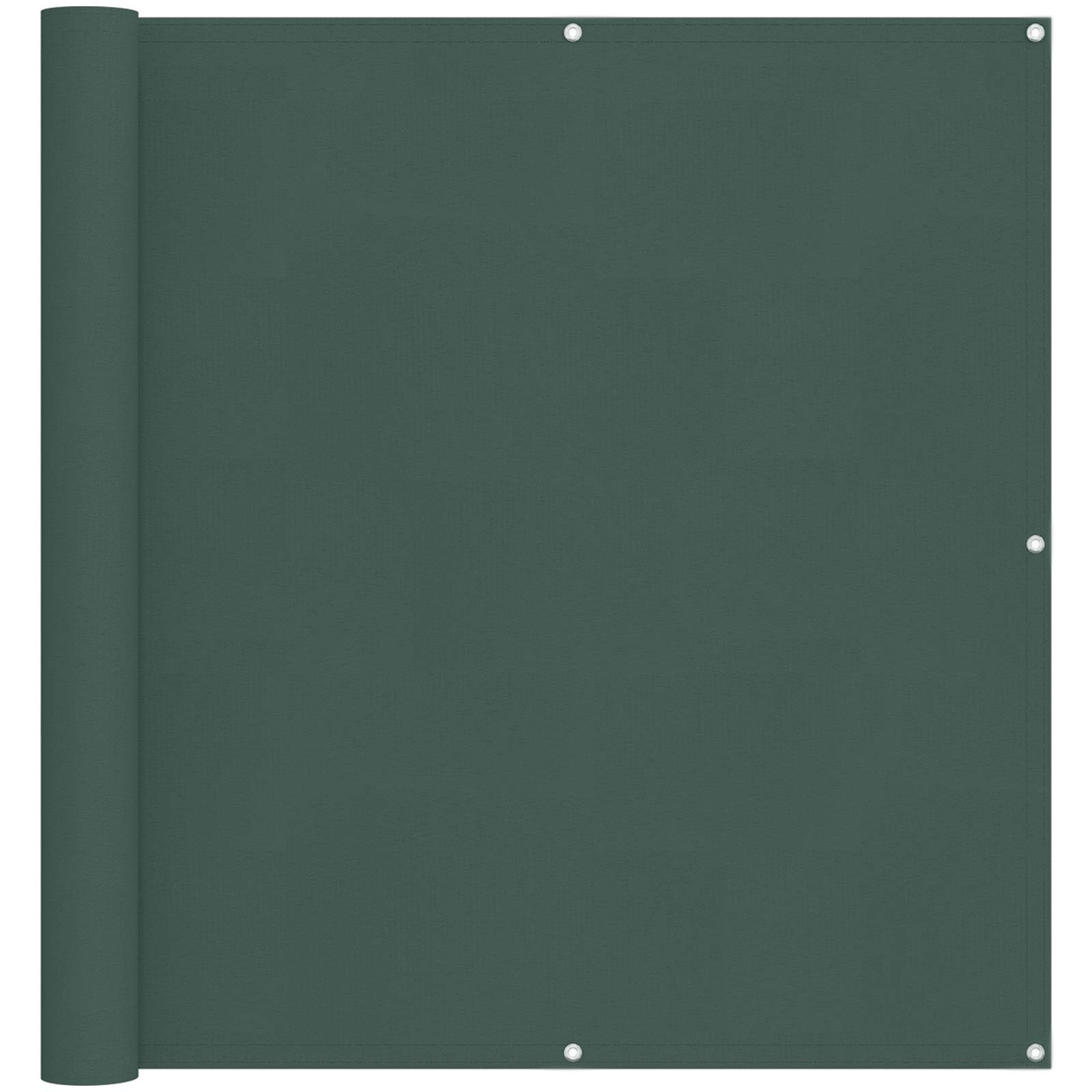 Balkonsichtschutz Dunkelgrün 110 x 300 cm Oxford-Stoff