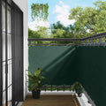 Balkonsichtschutz Dunkelgrün 120 x 200 cm Oxford-Stoff