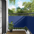 Balkonsichtschutz Blau 100 x 500 cm Oxford-Stoff