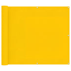 Balkonsichtschutz Gelb 100 x 600 cm Oxford-Stoff