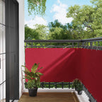 Balkonsichtschutz Rot 100 x 200 cm Oxford-Stoff